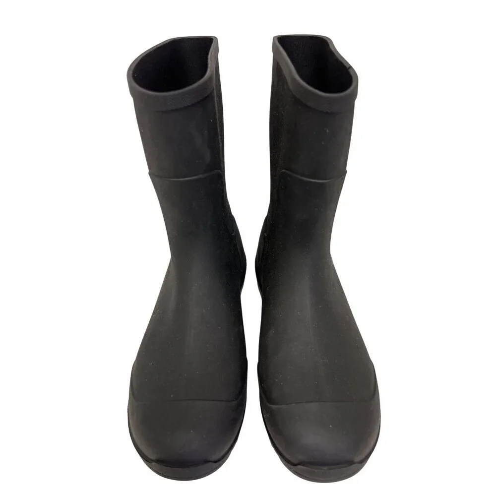 BOGS Essential Mid Youth 6 Boots Black Rain Outdoor Waterproof Lightweight NEW